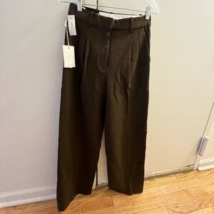 Aritzia The Effortless Pant Size 4 Heather Rich Cocoa